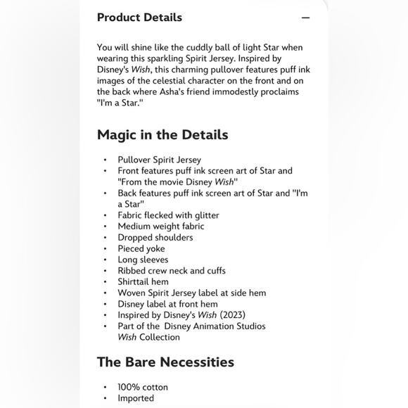 NWT Disney Parks Wish Star Spirit Jersey Sz M - Picture 6 of 6
